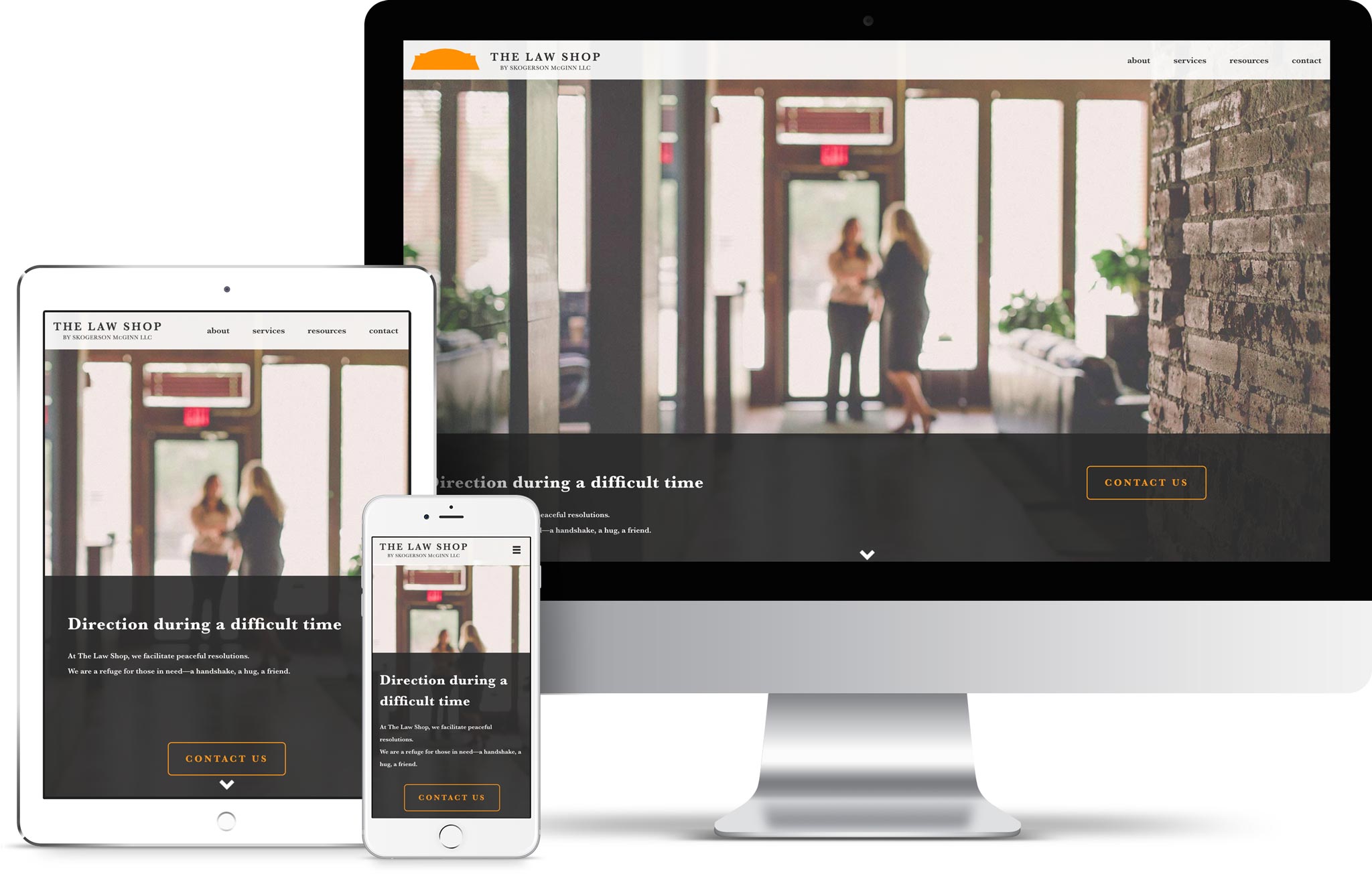 Law Shop attorney website design