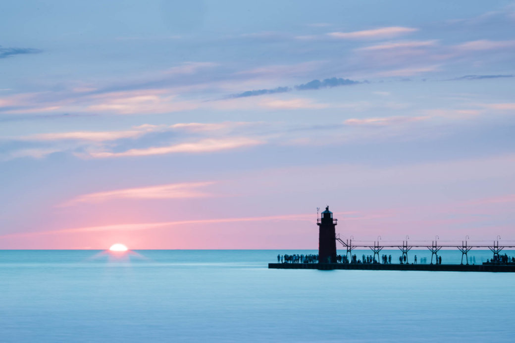 South Haven Michigan lighthouse editorial.