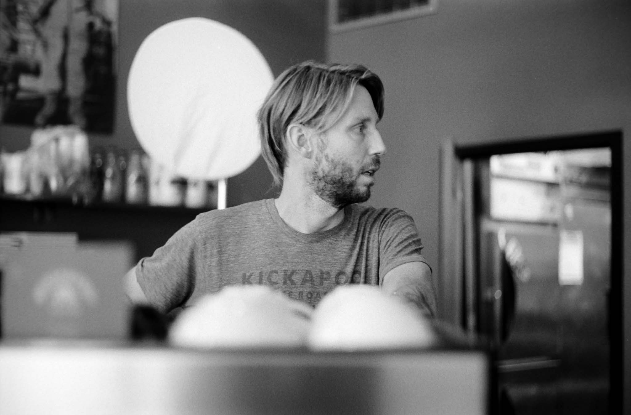 barista Daniel Bosman at Mars Cafe