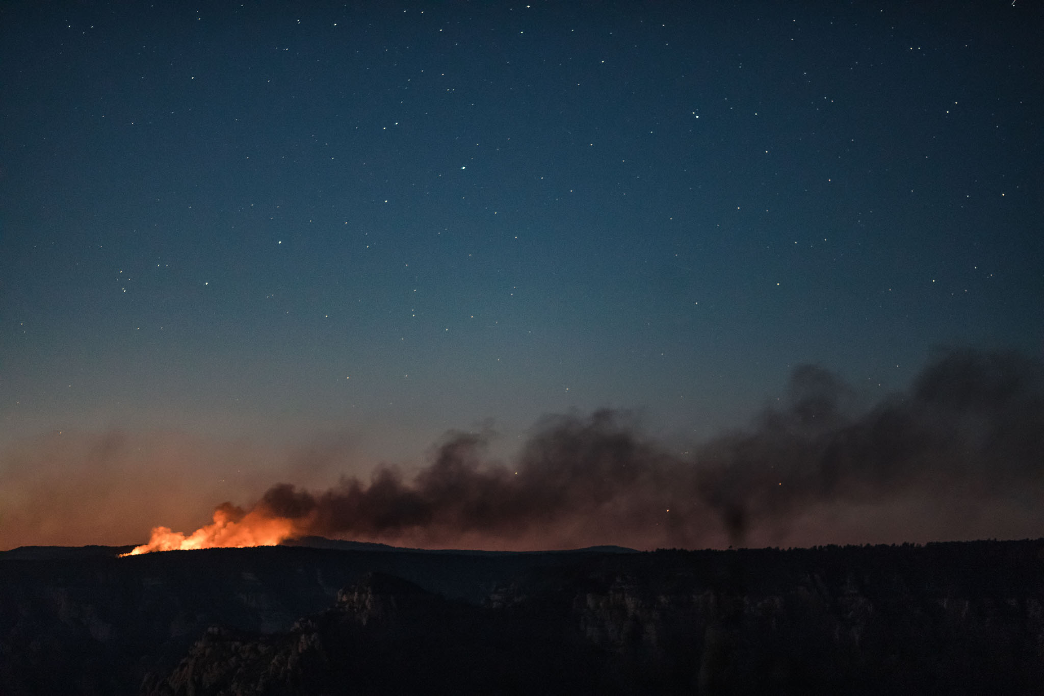 Wildfire in Sedona, Arizona.